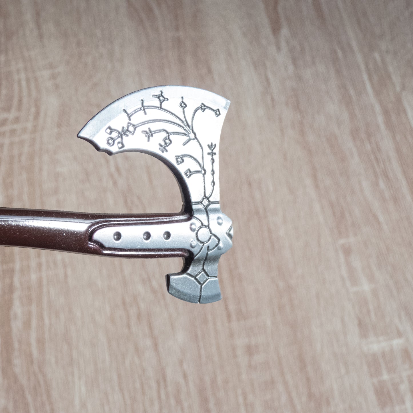 God of War Leviathan Silver Axe Keychain with Clasp - Axe with Clasp Available at 2Fast2See.co