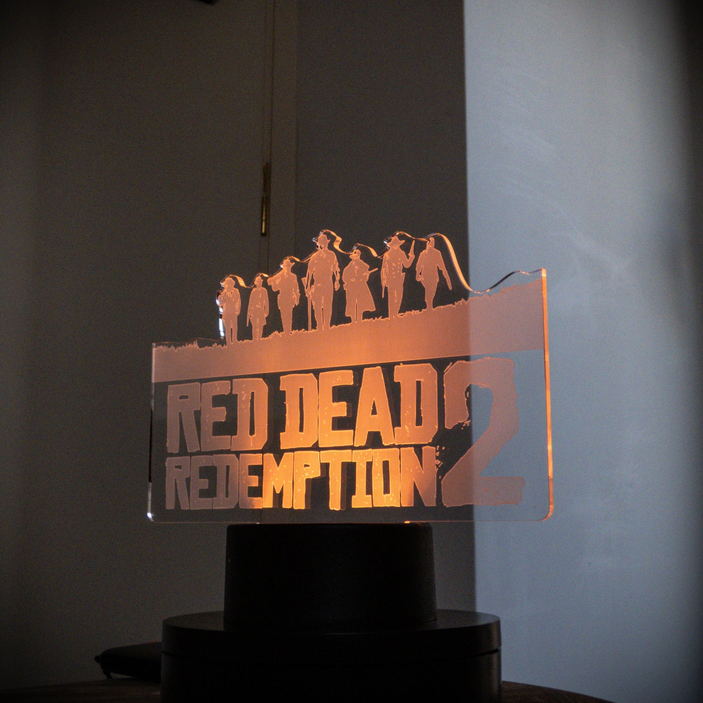Red Dead Redemption 2 Inspired Custom 3D Led Night Lamp Bedroom Decor - Default Title Available at 2Fast2See.co