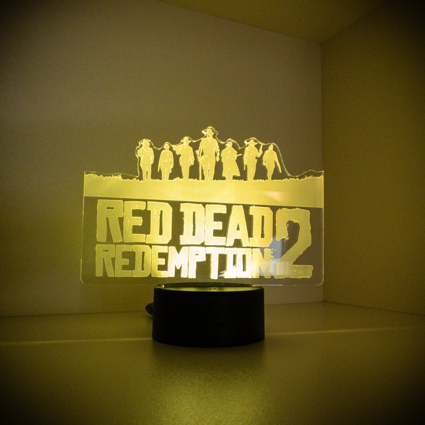 Red Dead Redemption 2 Inspired Custom 3D Led Night Lamp Bedroom Decor - Default Title Available at 2Fast2See.co