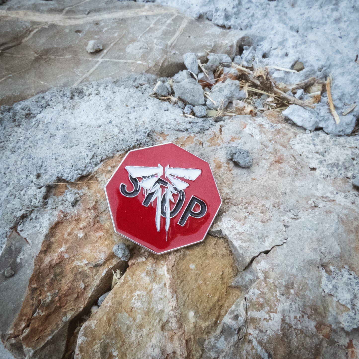 The Last of Us Part II Simple Firefly Stop Sign Metal Pin
