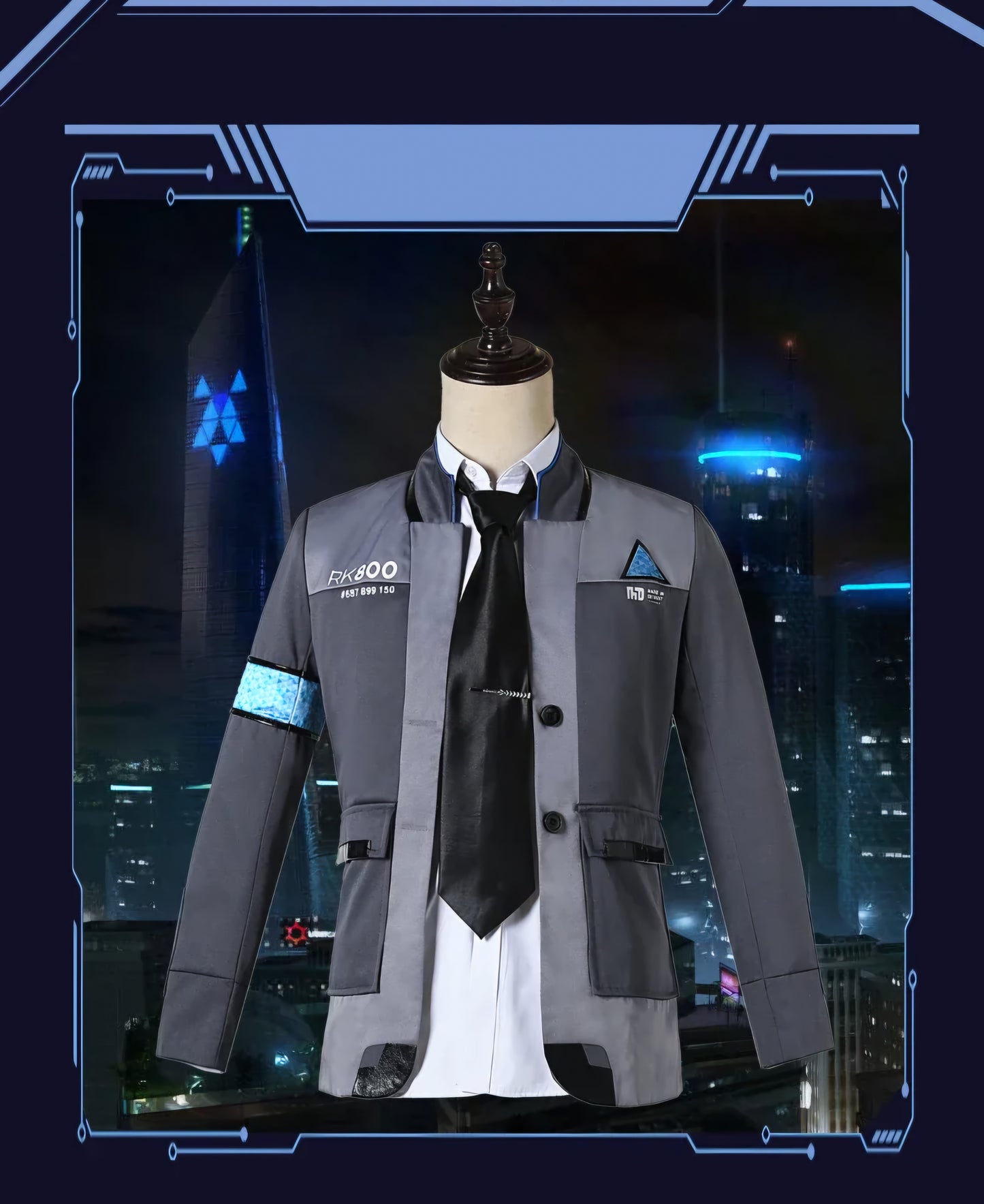 Detroit: Become Human Connor RK800 Agent Uniform Suit Cosplay Costume Jacket