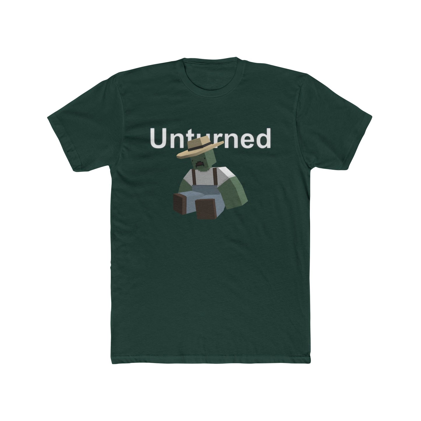Unturned Video Game Survival Farmer Zombie Cotton Tshirt