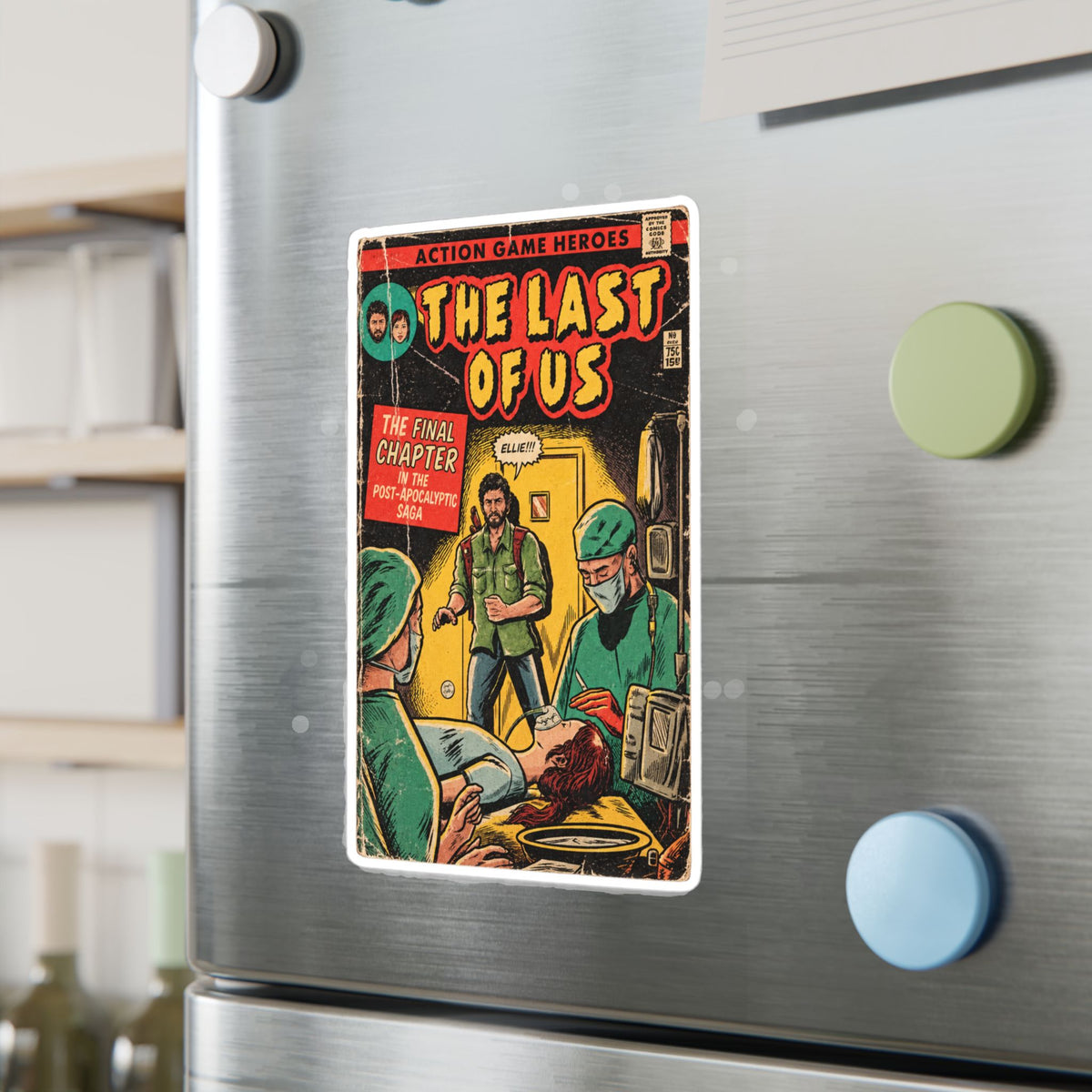 The Last Of Us Part I Game Ending Comic Cover Sticker
