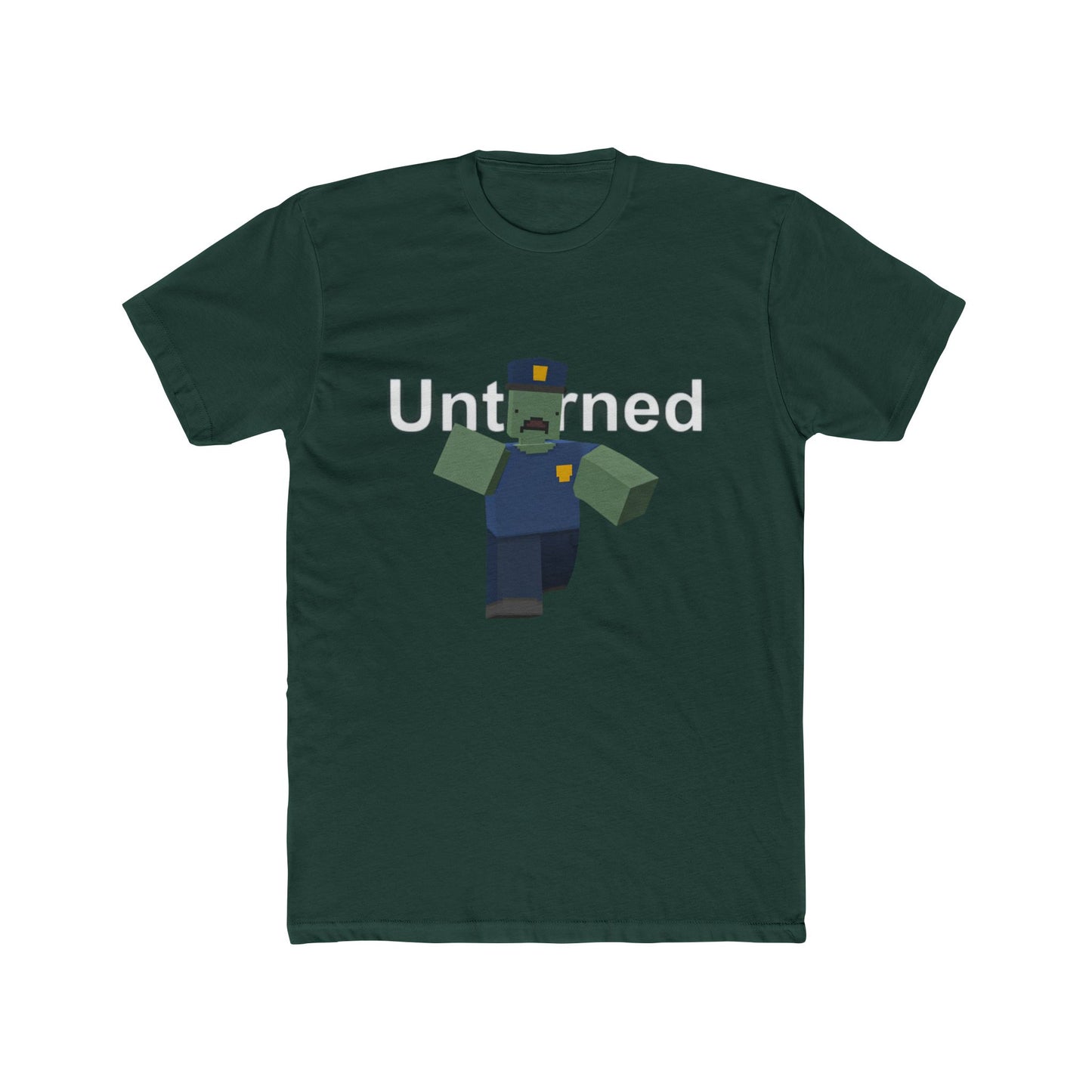 Unturned Video Game Survival Police Zombie Cotton Tshirt