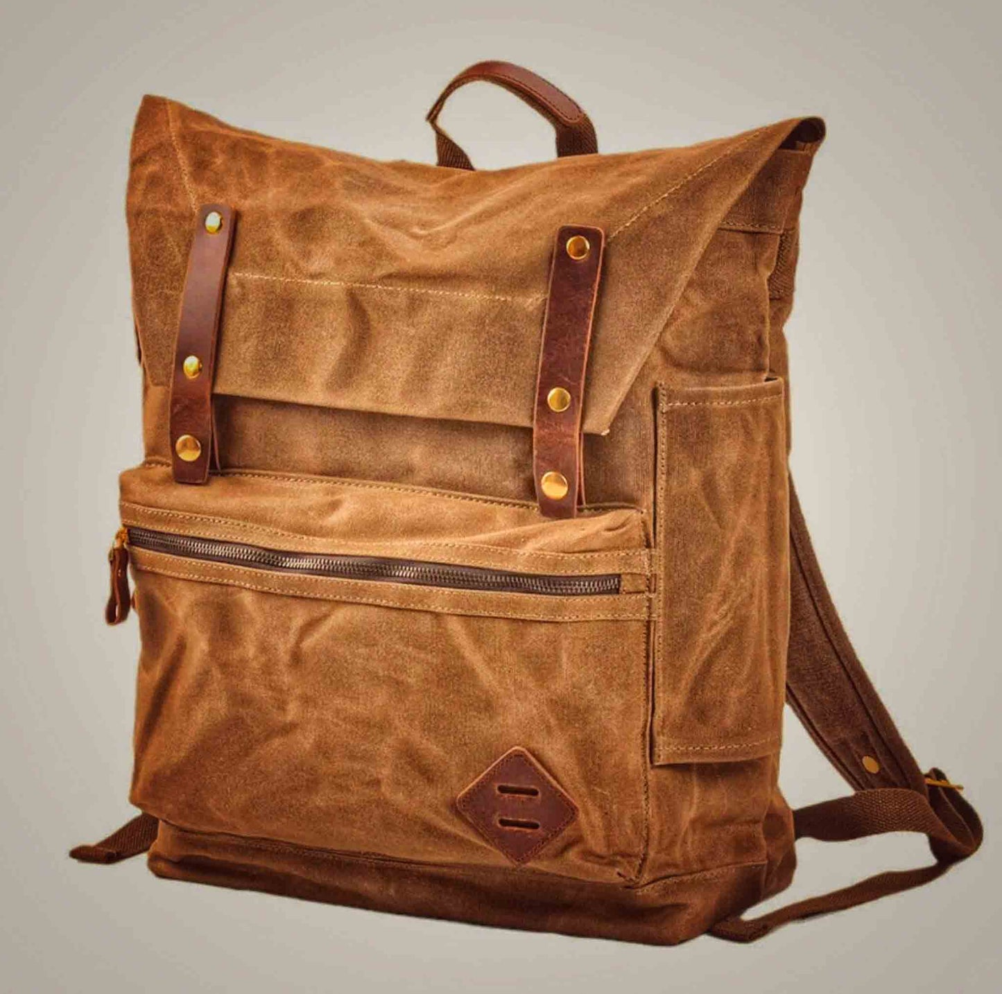 Classic Vintage Canvas Backpack for Hiking & Camping - Available at 2Fast2See.co