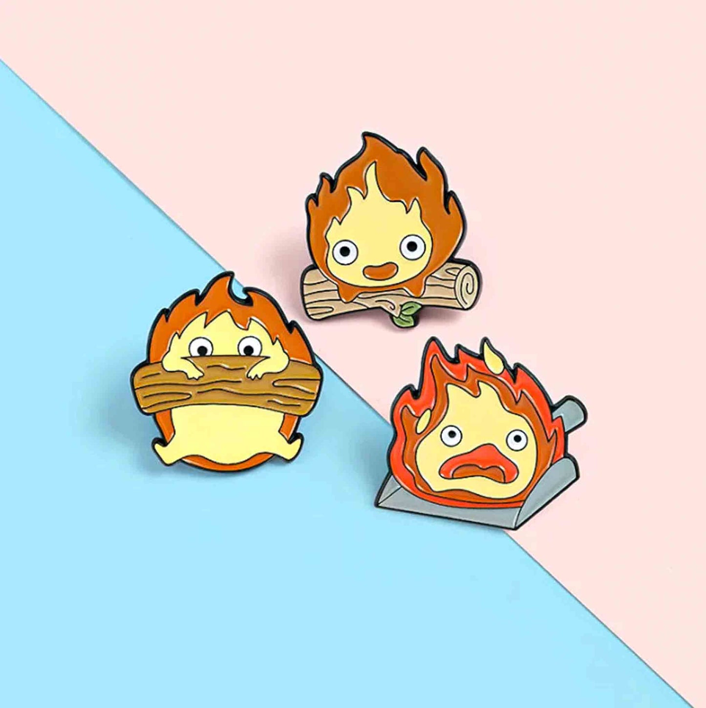 Cute Fire Enamel Pin - Available at 2Fast2See.co