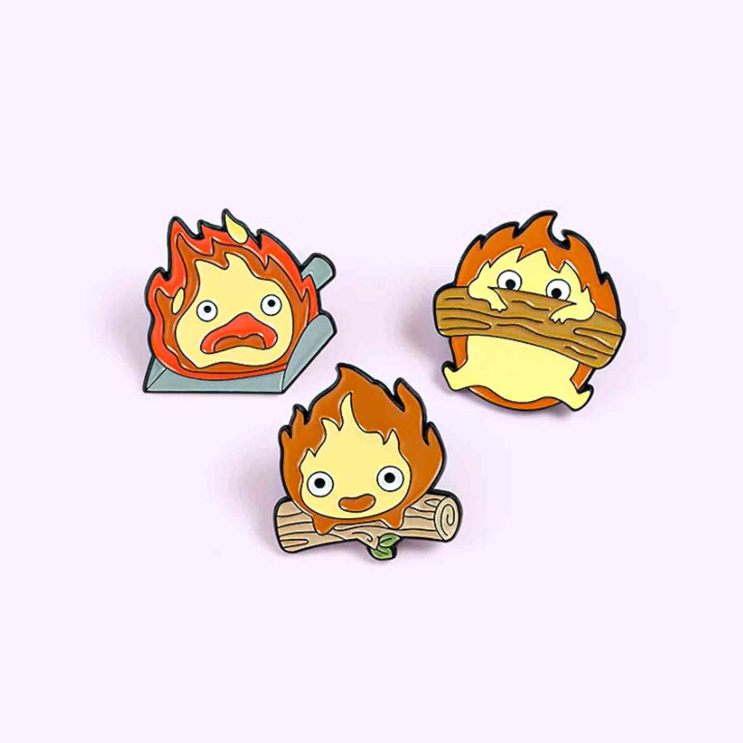 Cute Fire Enamel Pin - Available at 2Fast2See.co