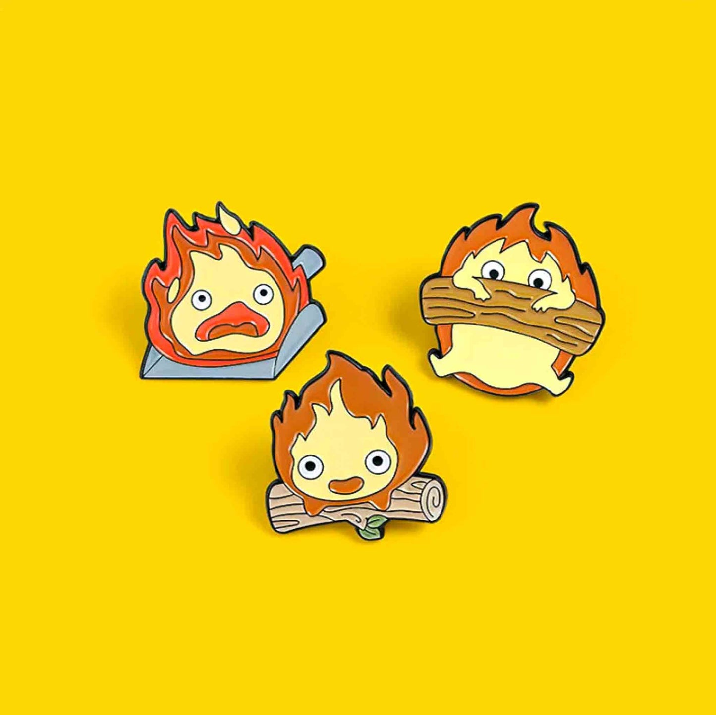 Cute Fire Enamel Pin - Available at 2Fast2See.co