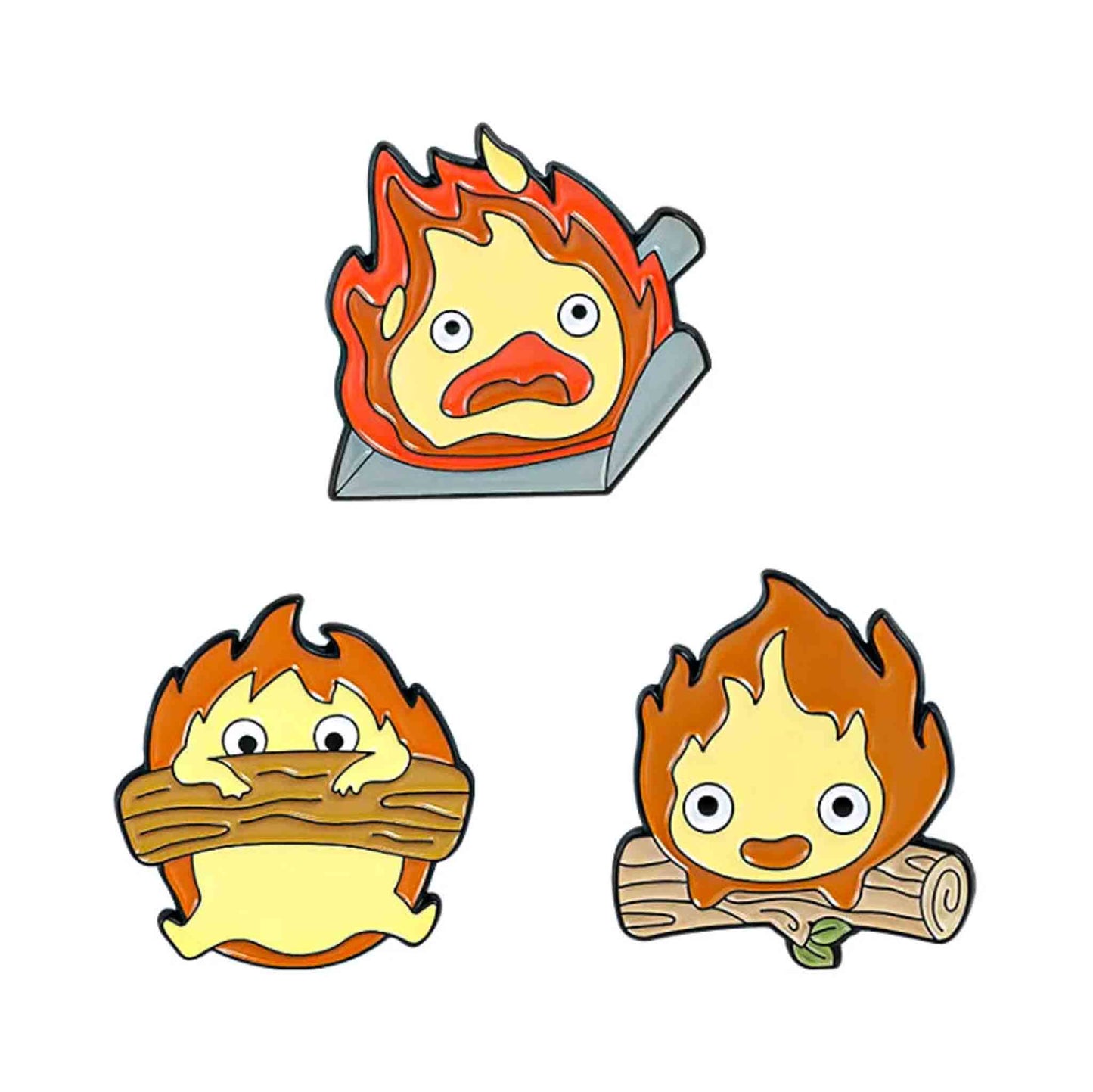 Cute Fire Enamel Pin - Available at 2Fast2See.co