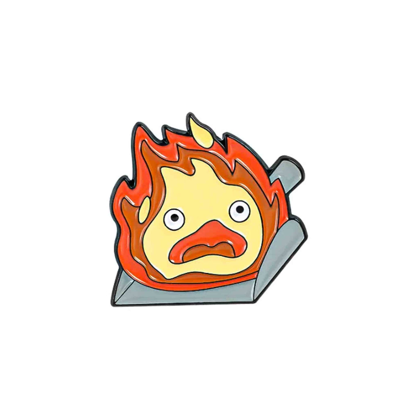 Cute Fire Enamel Pin - 2 Available at 2Fast2See.co