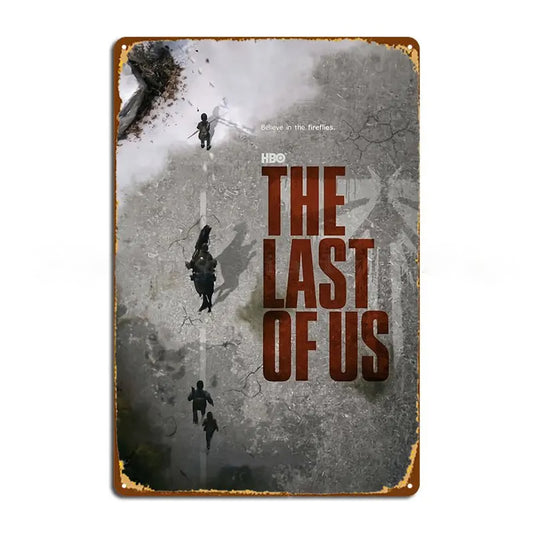 The Last of Us Inspired Cinematic Metal Wall Sign - Apocalyptic Old / 14x20cm Available at 2Fast2See.co