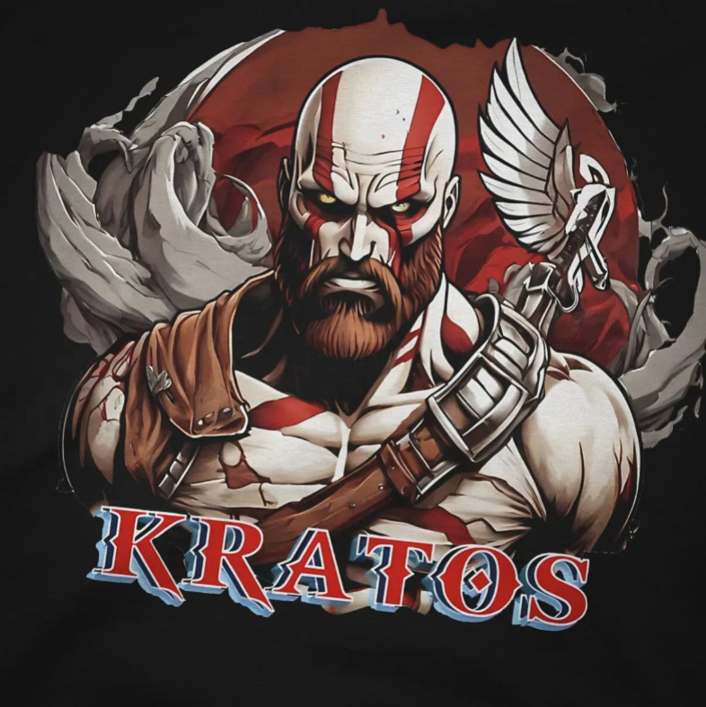 God of War Kratos Cotton TShirt Artistic Design