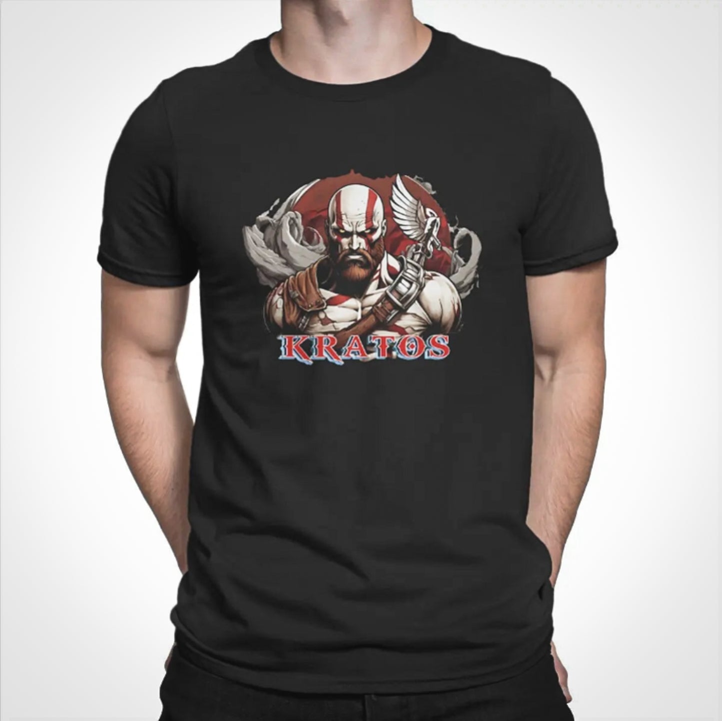 God of War Kratos Cotton TShirt Artistic Design