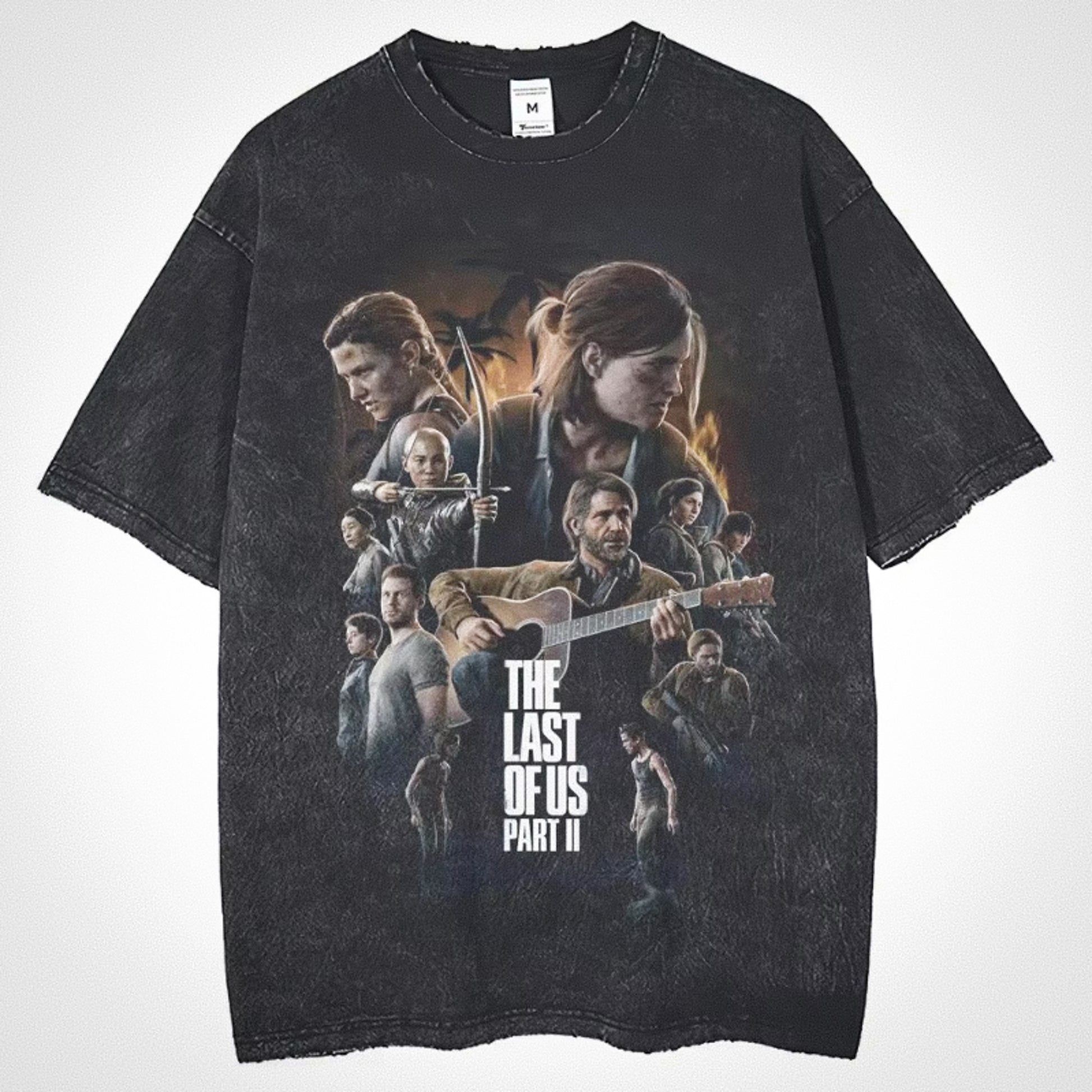The Last Of Us Part II All Characters Vintage TShirt - S Available at 2Fast2See.co