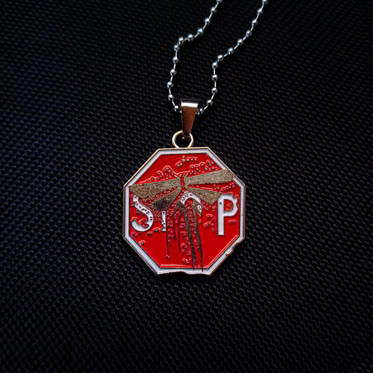 The Last Of Us Vol.1 Part II Firefly Stop Sign Necklace 3 Chain Types - Rope Chain Available at 2Fast2See.co