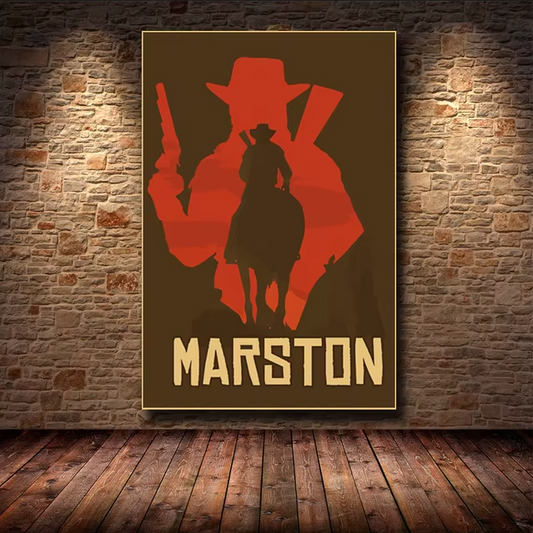 Red Dead Redemption 2 Marston Game Poster - 21X30cm Available at 2Fast2See.co