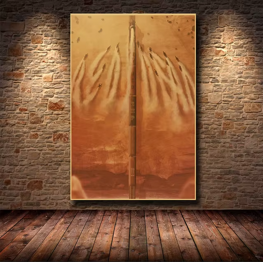 Red Dead Redemption 2 Video Game Inspired Vintage Poster - 21X30cm Available at 2Fast2See.co