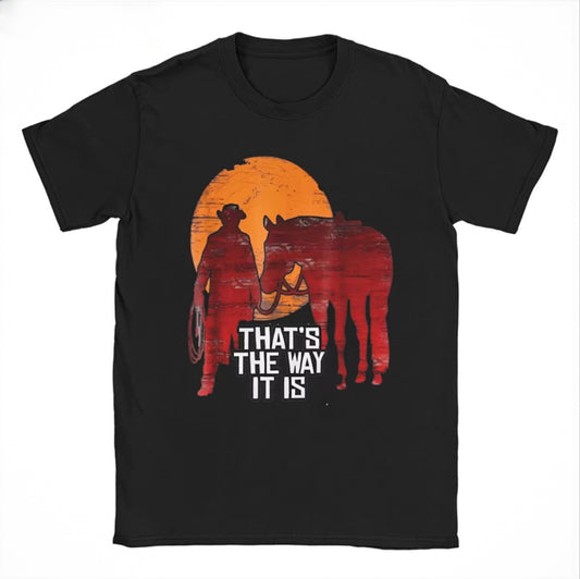 Red Dead Redemption Thats The Way It Is Arthur Morgan Tshirt - White / S Available at 2Fast2See.co
