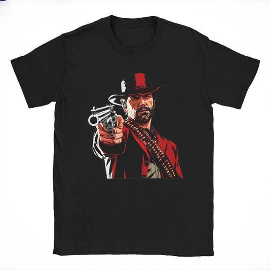 Red Dead Redemption Arthur Morgan Inspired Tshirt - Black / XXXL Available at 2Fast2See.co