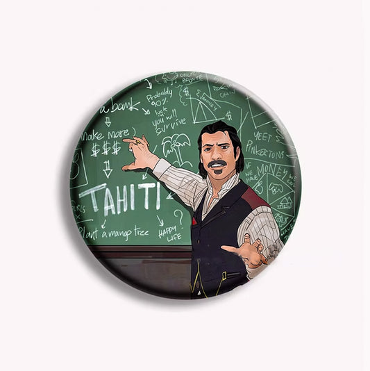 Red Dead Redemption 2 Dutch Doing The Math Soft Button Pin - Pin-58mm Available at 2Fast2See.co