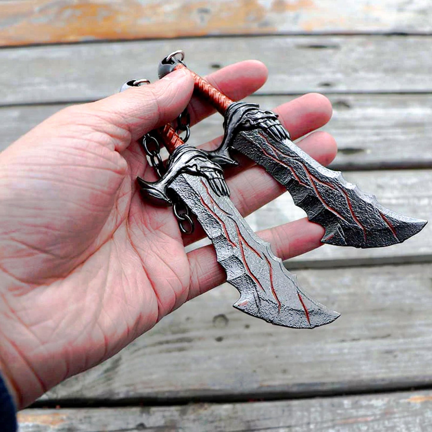 God of War Blade of Chaos Keychain With Clasp