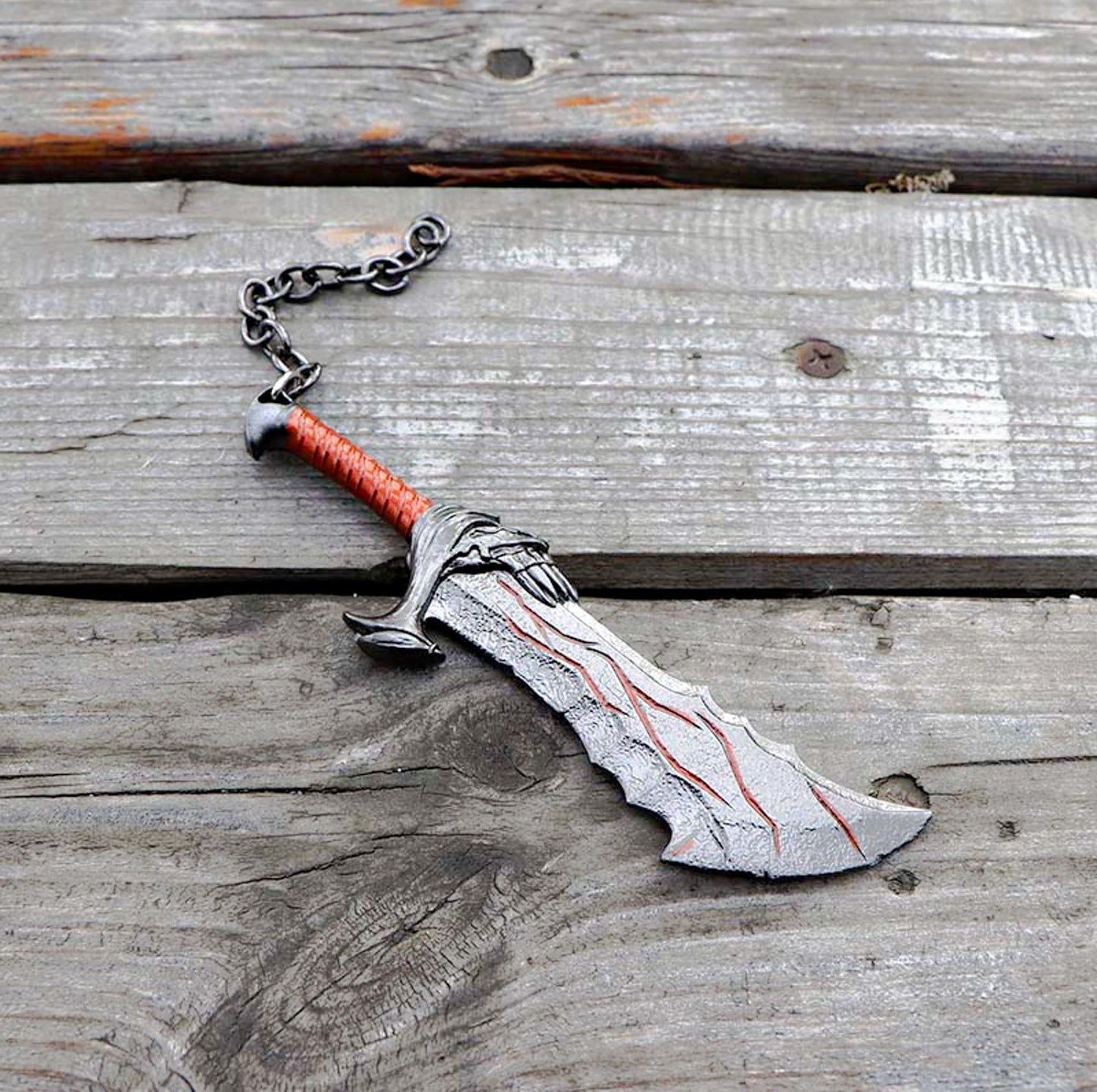 God of War Blade of Chaos Keychain With Clasp