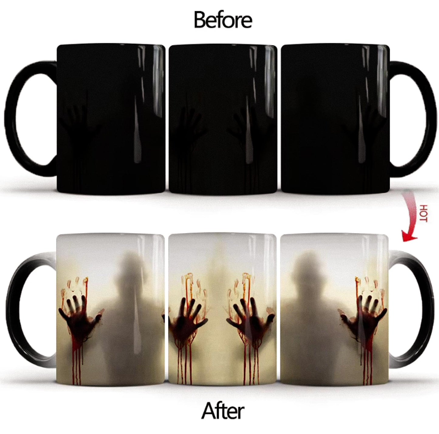 The Walking Dead Mug Color Changing Heat Sensitive Ceramic Coffee Mug