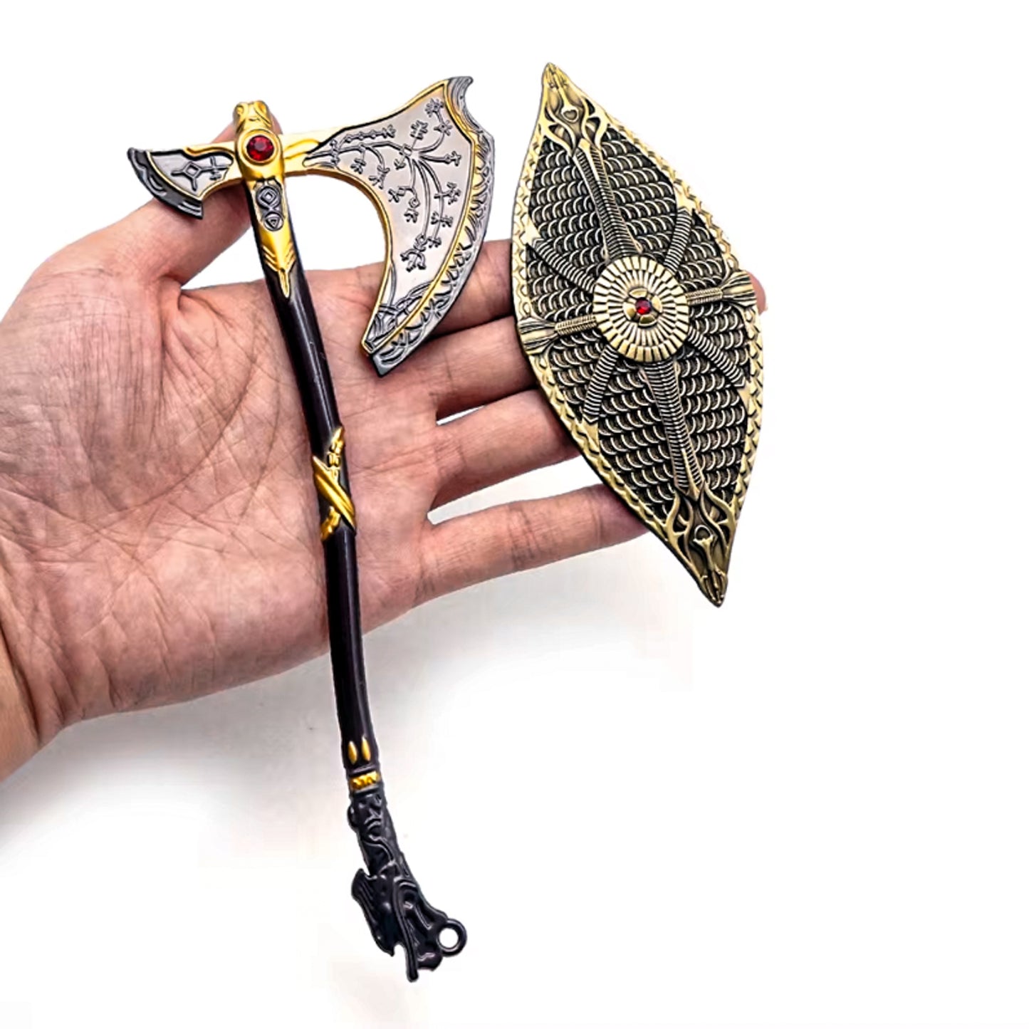 God of War 5 Ragnarok Kratos Leviathan's Axe with Shield