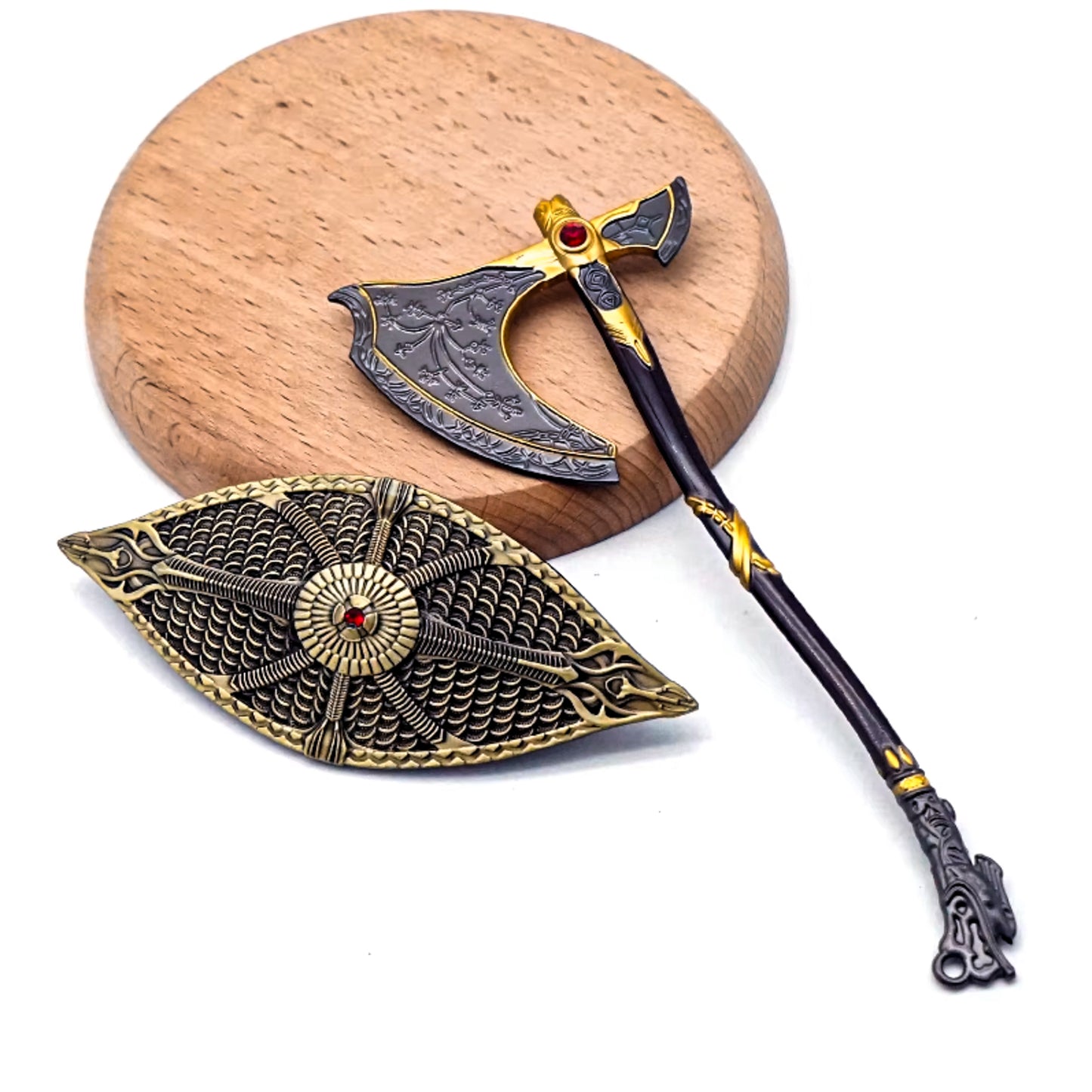 God of War 5 Ragnarok Kratos Leviathan's Axe with Shield
