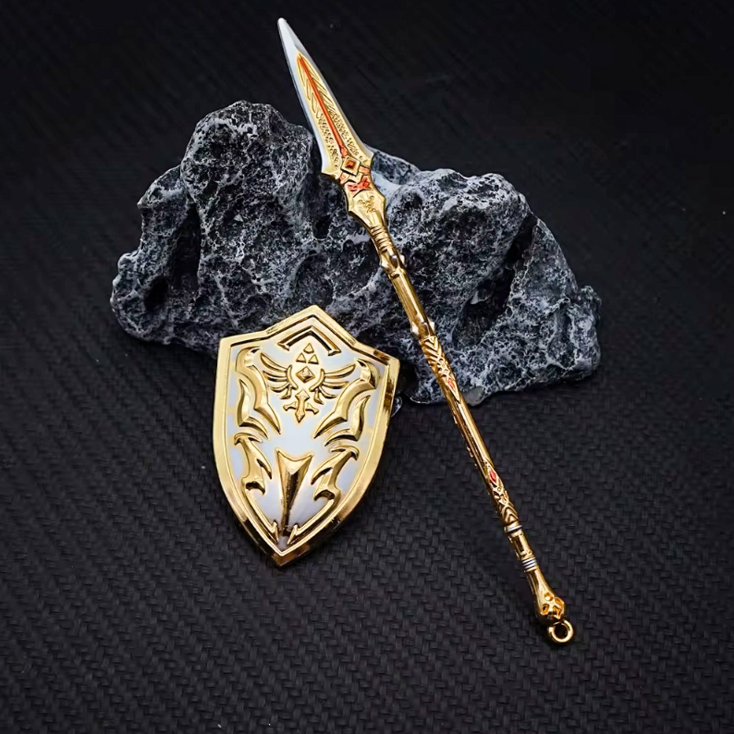 God of War 5 Ragnarok Kratos Draupnir Spear with Shield 18cm