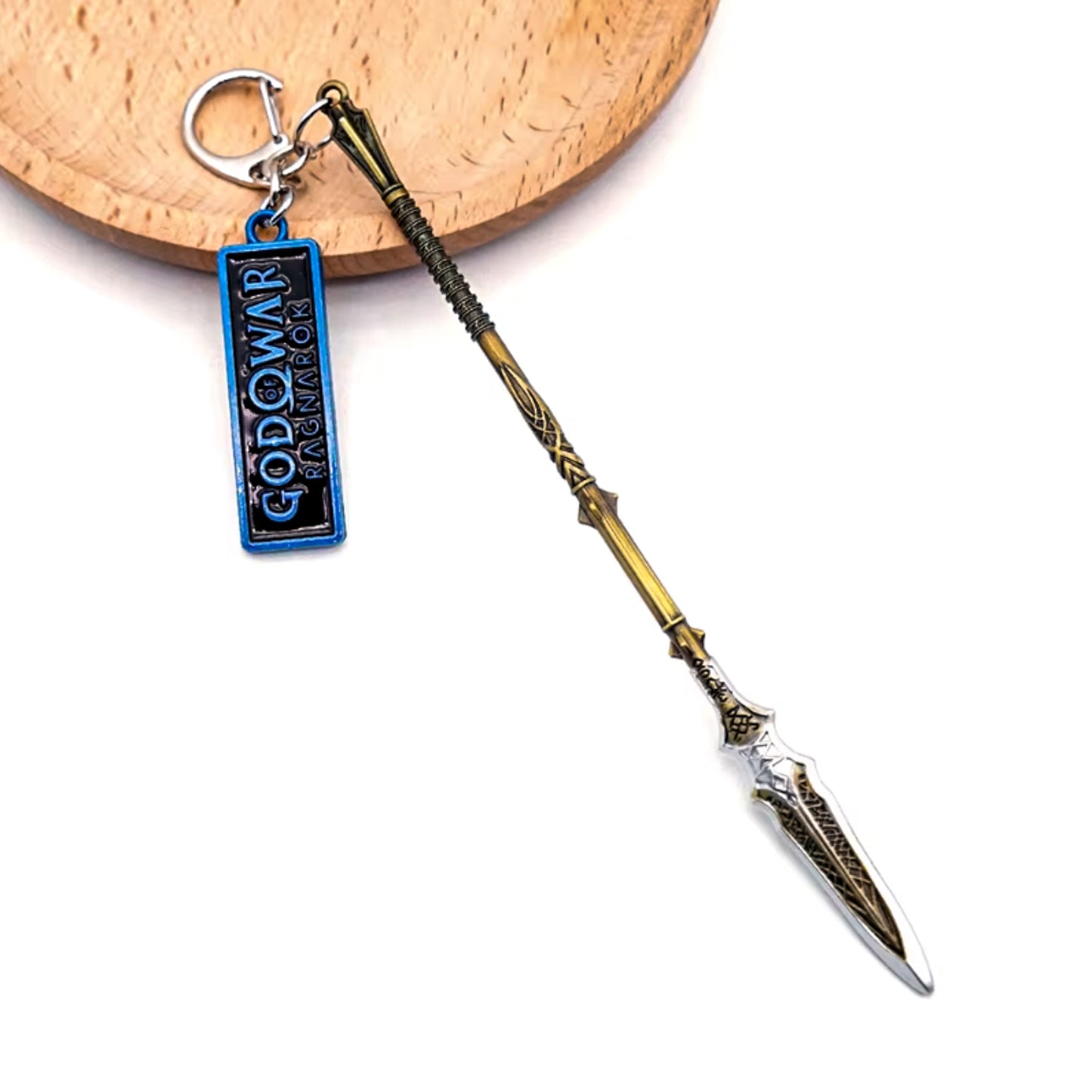 God of War 5 Ragnarok Draupnir Spear Keychain with Clasp