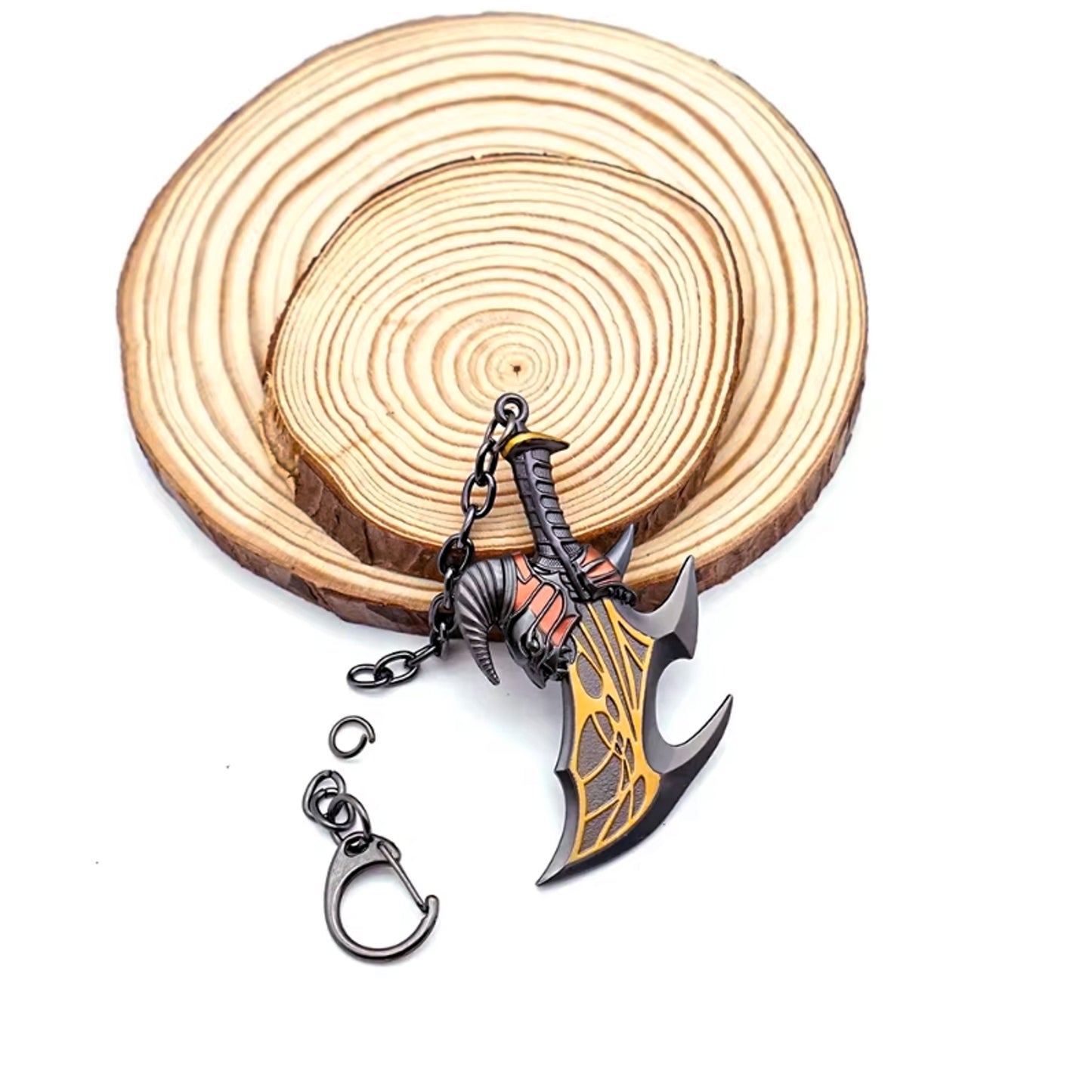 God of War 5 Ragnarok Blade of Chaos Keychain with Clasp