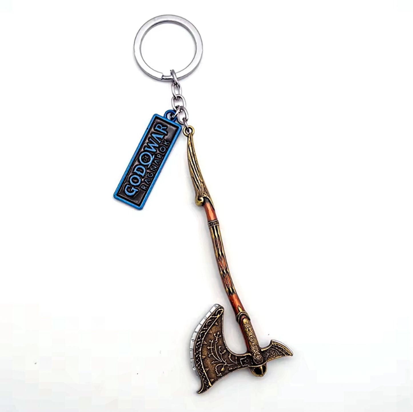 God of War Epic Leviathan Axe Very Detailed Keychain with Clasp 12cm - Leviathan Axe with Tag Available at 2Fast2See.co