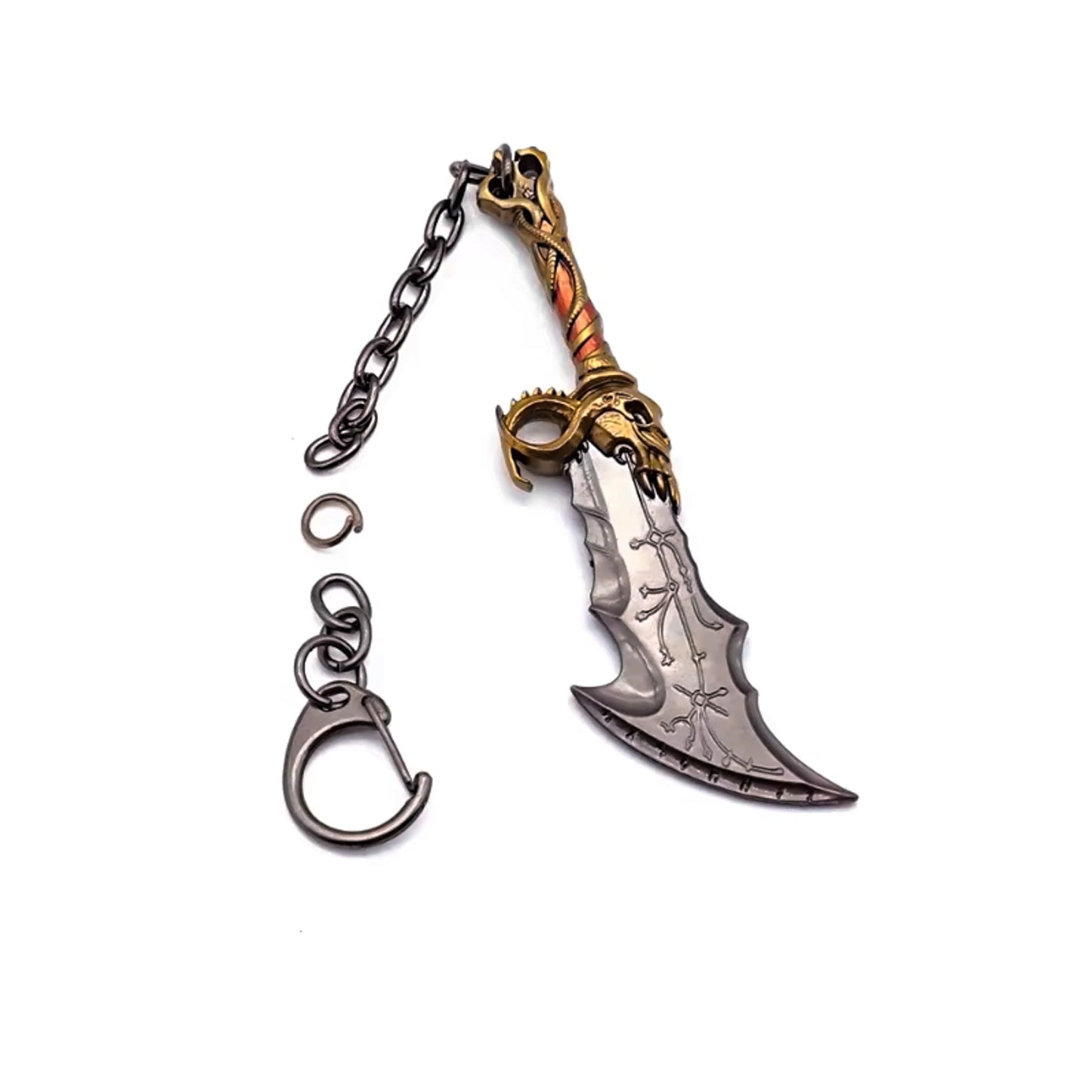 God of War 5 Ragnarok Blade of Chaos Keychain with Clasp