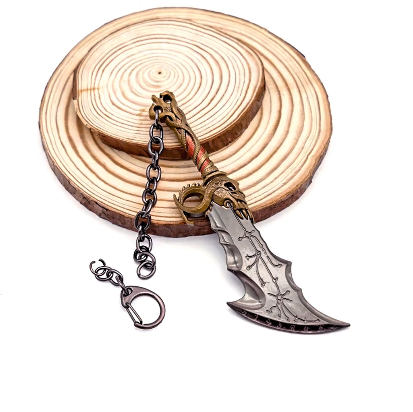 God of War 5 Ragnarok Blade of Chaos Keychain with Clasp