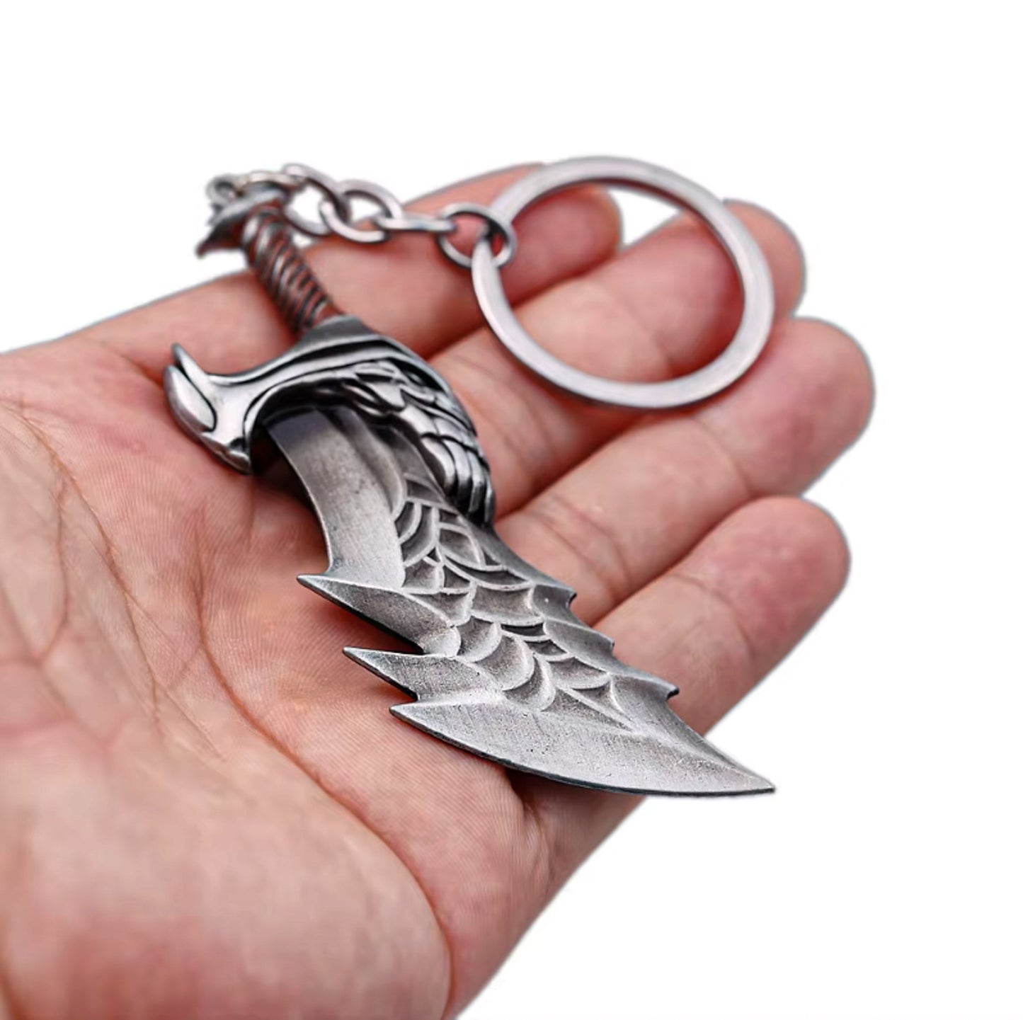 God of War 4 Retro Kratos Blade of Chaos Keychain