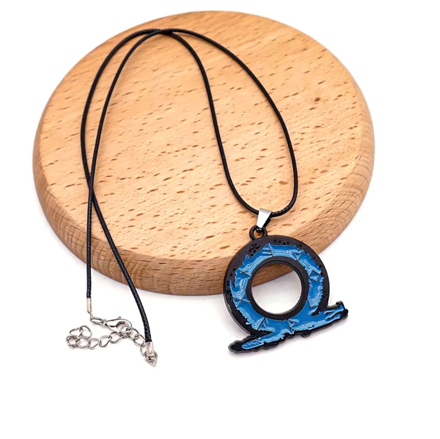 God of War Ragnarok Game Logo Inspired Necklace Blue 3 Chain Types