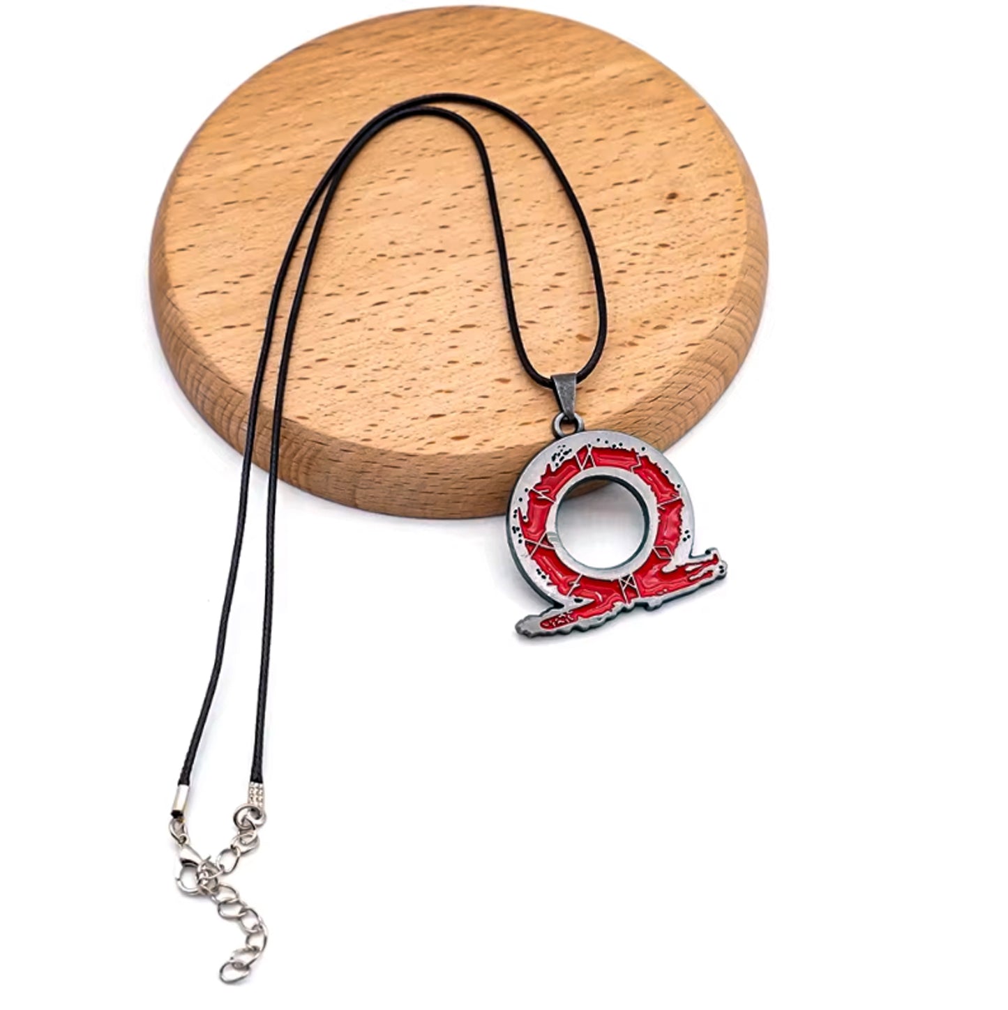 God of War Ragnarok Game Logo Inspired Necklace Red 3 Chain Types