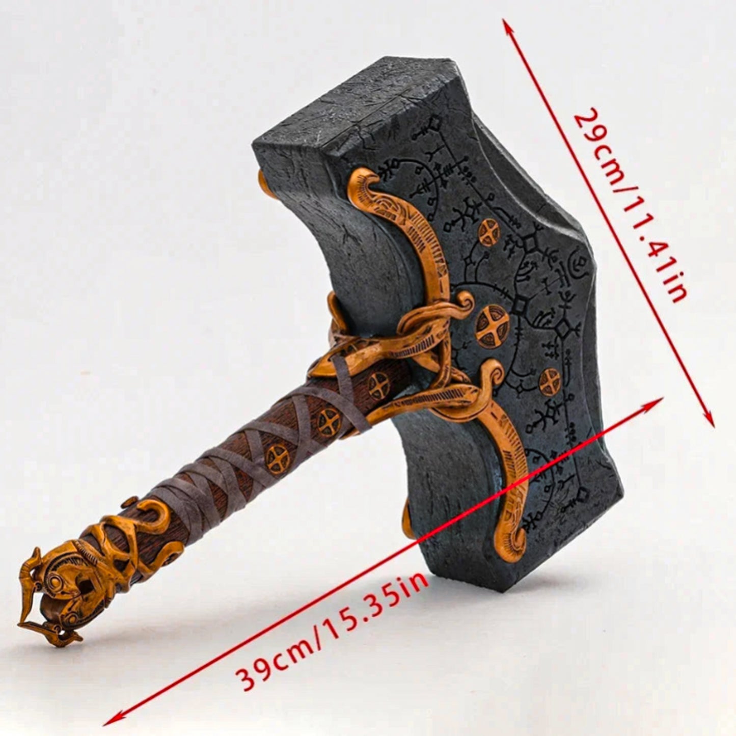God of War Ragnarok Kratos 1:1 Hammer Cosplay Collection Item