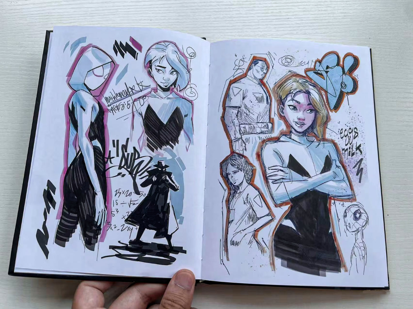 SpiderMan Miles Morales EN-WHY-SEA Collectors Sketchbook - Default Title Available at 2Fast2See.co