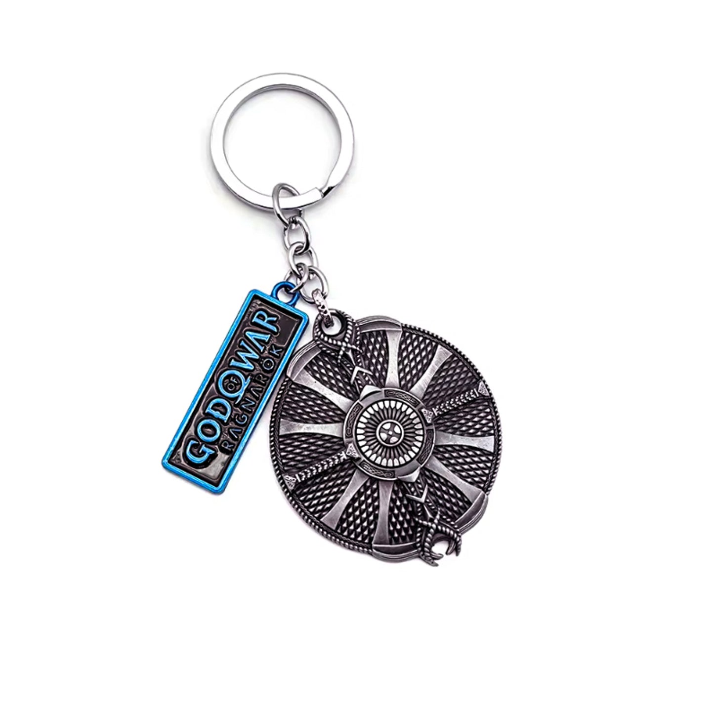 God of War Ragnarok - Kratos Silver Guardian Shield Keychain