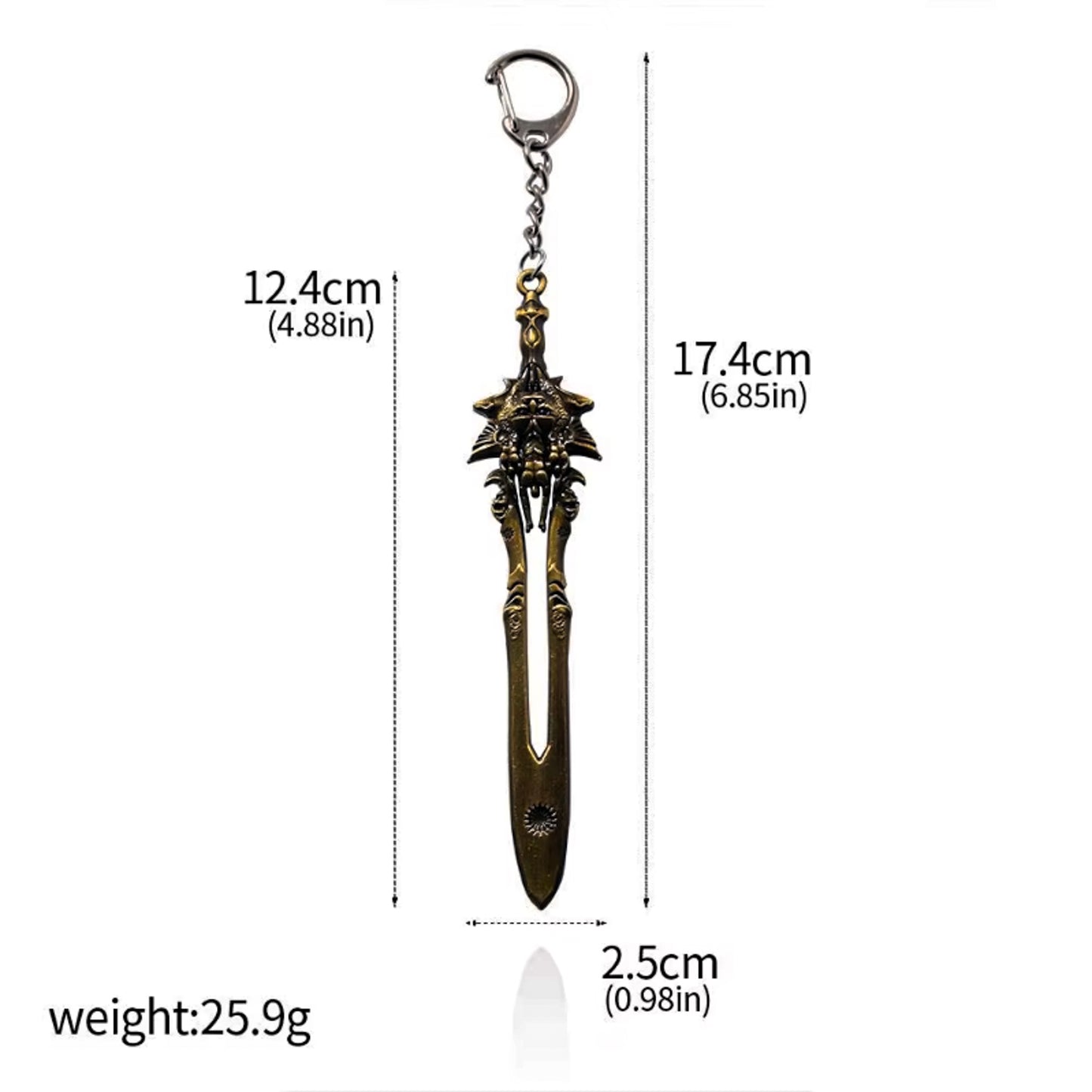 God of War Kratos Olympus Blade Sword Keychain