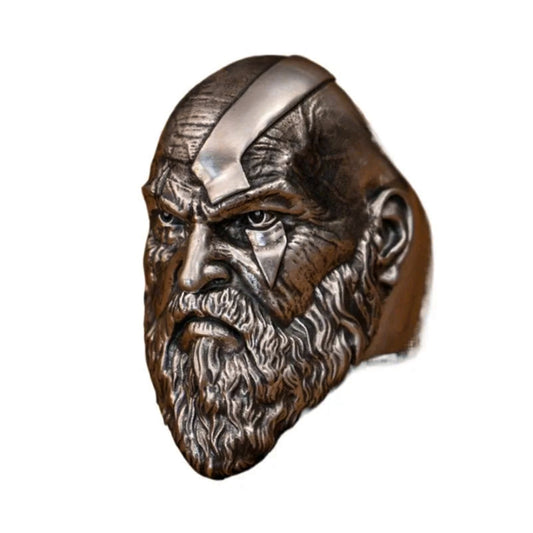 God Of War Kratos Spartan Warrior Brass Charm Ring - Default Title Available at 2Fast2See.co