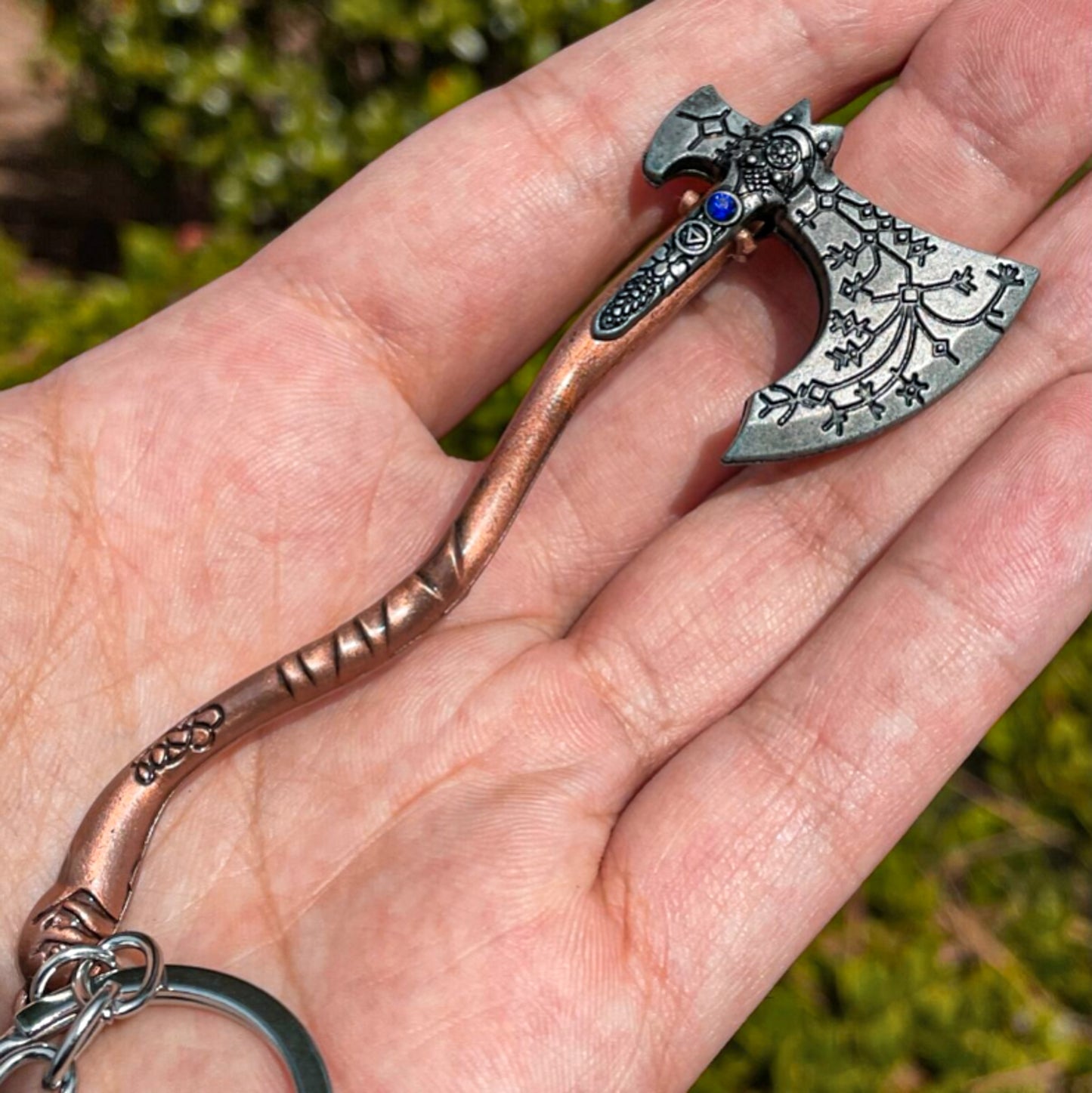 God of War Inspired Kratos Leviathan Axe Keychain