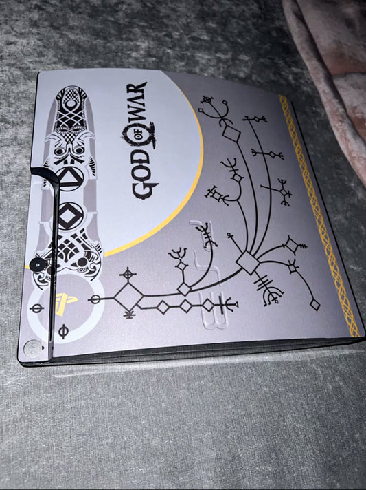 God of War Skin for PS3 Slim Console and Controllers Vinyl Skin Cover - Default Title Available at 2Fast2See.co