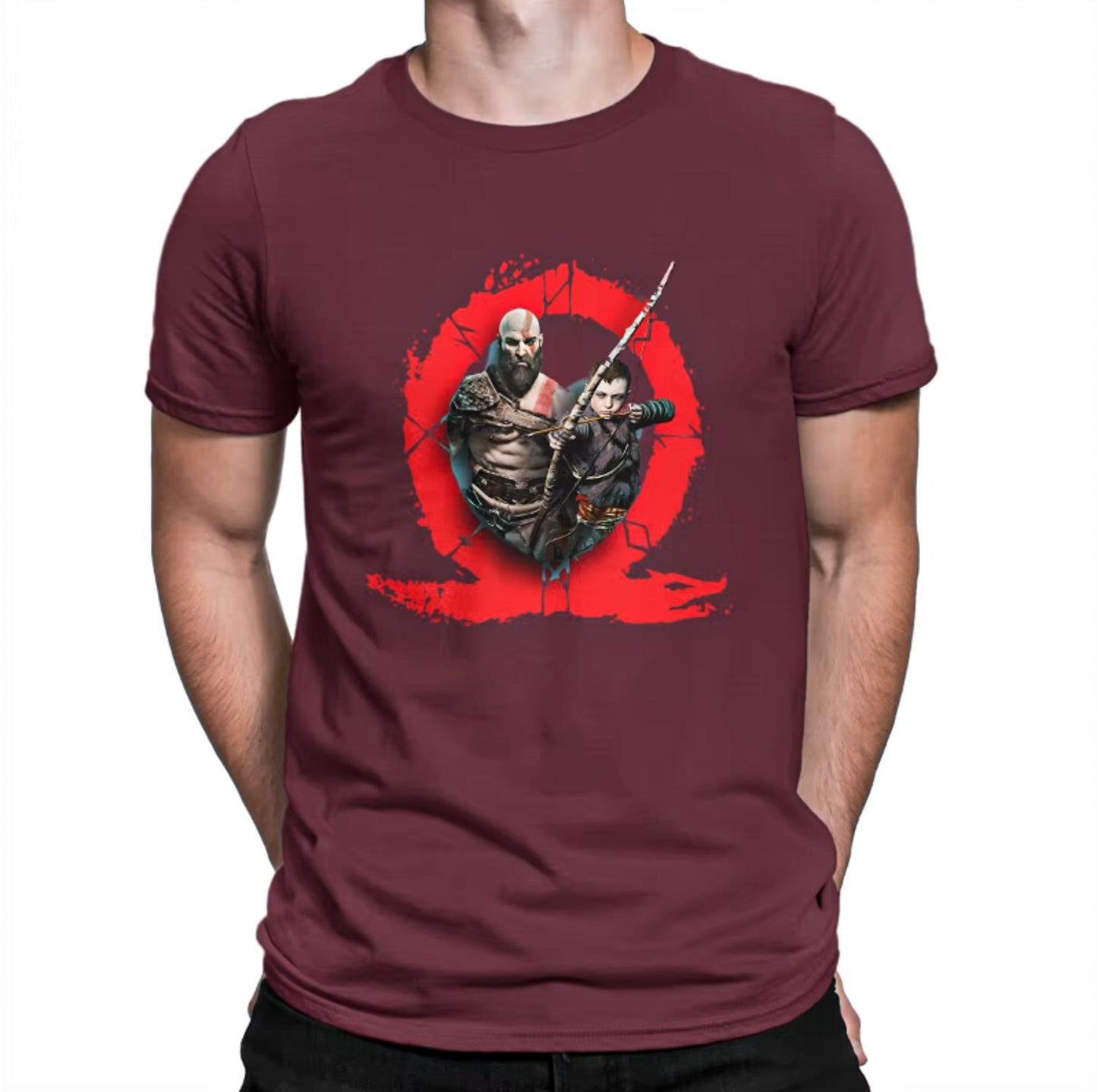 God of War Kratos and Atreus Inspired Cotton Tshirt