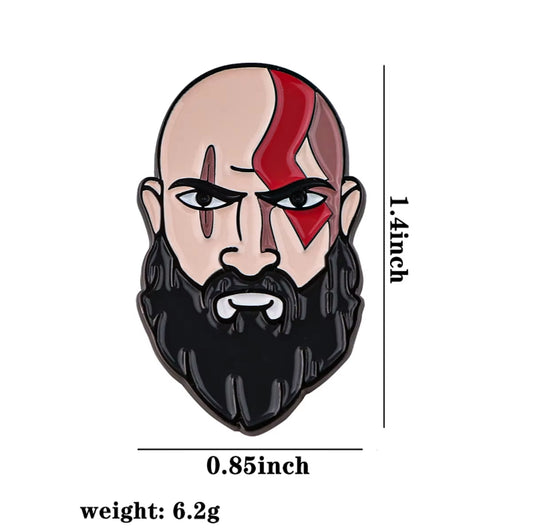 God of War Kratos Head Enamel Pin - Default Title Available at 2Fast2See.co