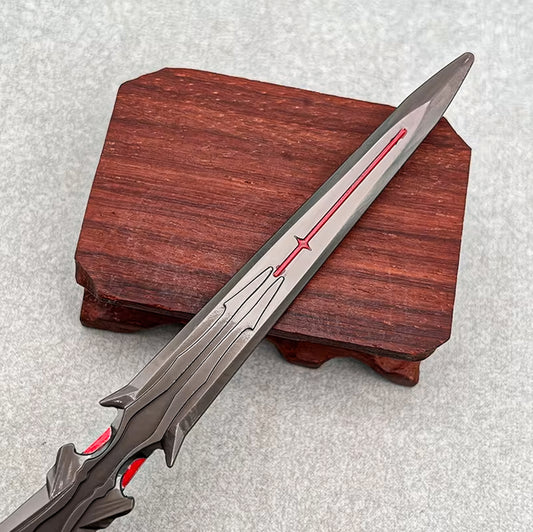 Final Fantasy 22cm Flametongue Metal Sword Weapon Model Collectible 1:6 Scale - Flametongue Sword Available at 2Fast2See.co