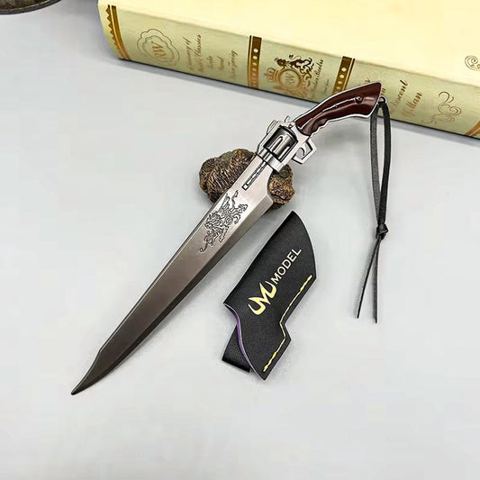 Final Fantasy VIII 22cm Revolver Gunblade Squall Leonhart Metal Weapon - Revolver Gunblade Available at 2Fast2See.co