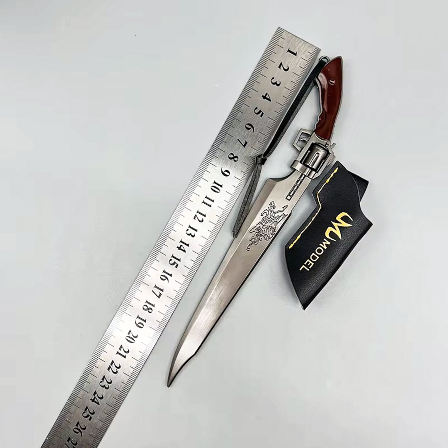 Final Fantasy VIII 22cm Revolver Gunblade Squall Leonhart Metal Weapon